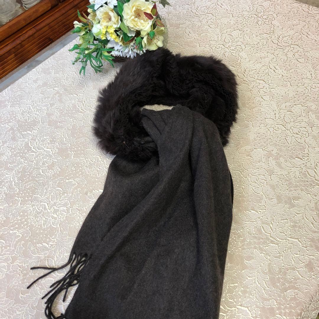 エポカ　ファーカシミアストール