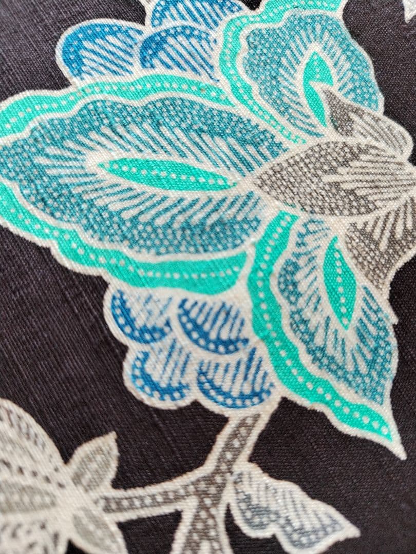 おたかやん　バティックテイスト　紬地　作家物　九寸名古屋帯