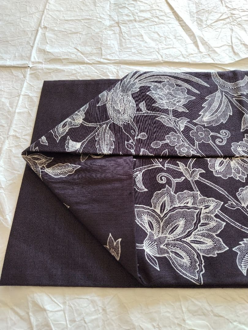 おたかやん　バティックテイスト　紬地　作家物　九寸名古屋帯