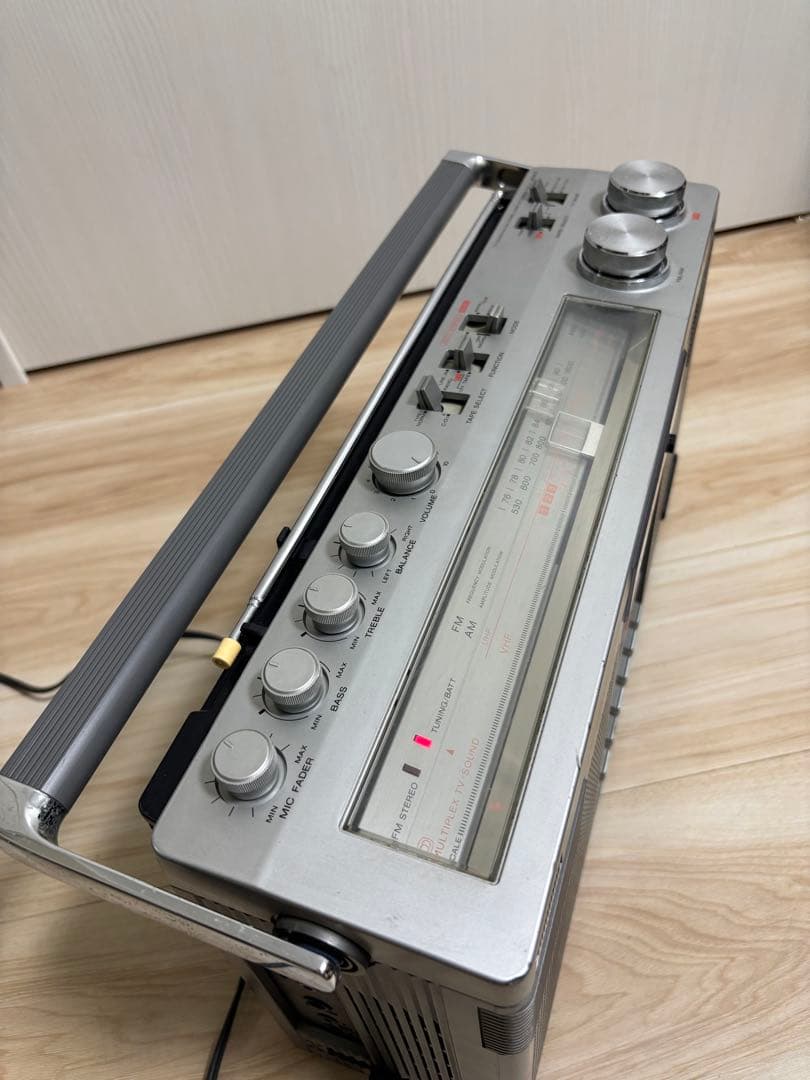 ZILBAR TV ラジカセ シルバー