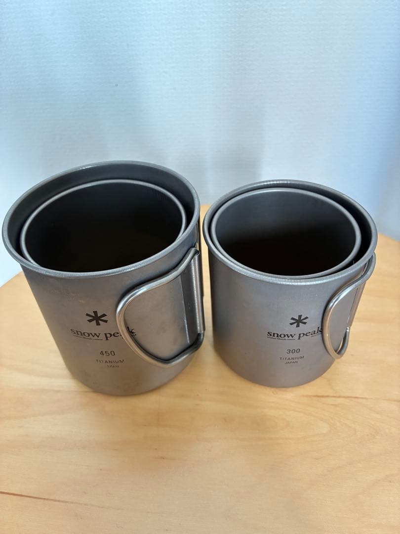  peak チタン マグカップセット 450ml 300ml 220ml
