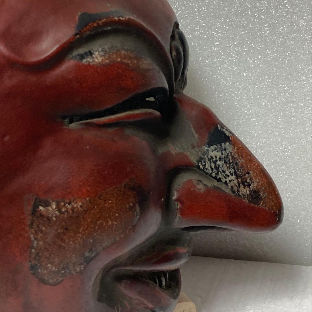 お面　舞楽面　地久面　模国宝　骨董品