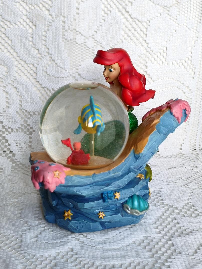 【中古】アリエル　オルゴール　公式フィギュア　アメリカ製　海外パーク品　2009