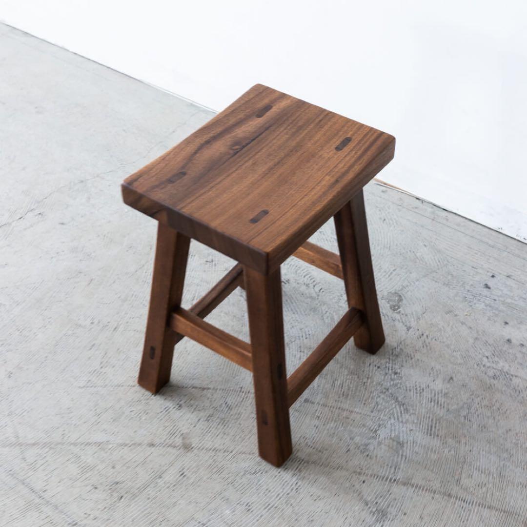 スツール 和組 クルミ / ウォールナット オイル仕上げ