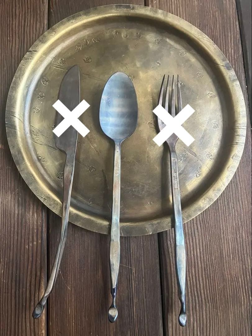 永島義教 作家 鍛造 真鍮プレート カトラリー zemmai セット