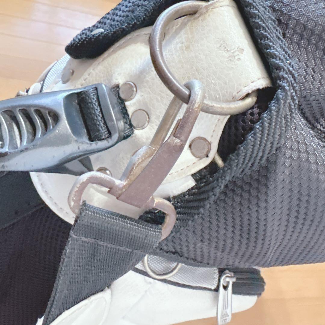 K376 adidas スタンドキャディバック 白黒