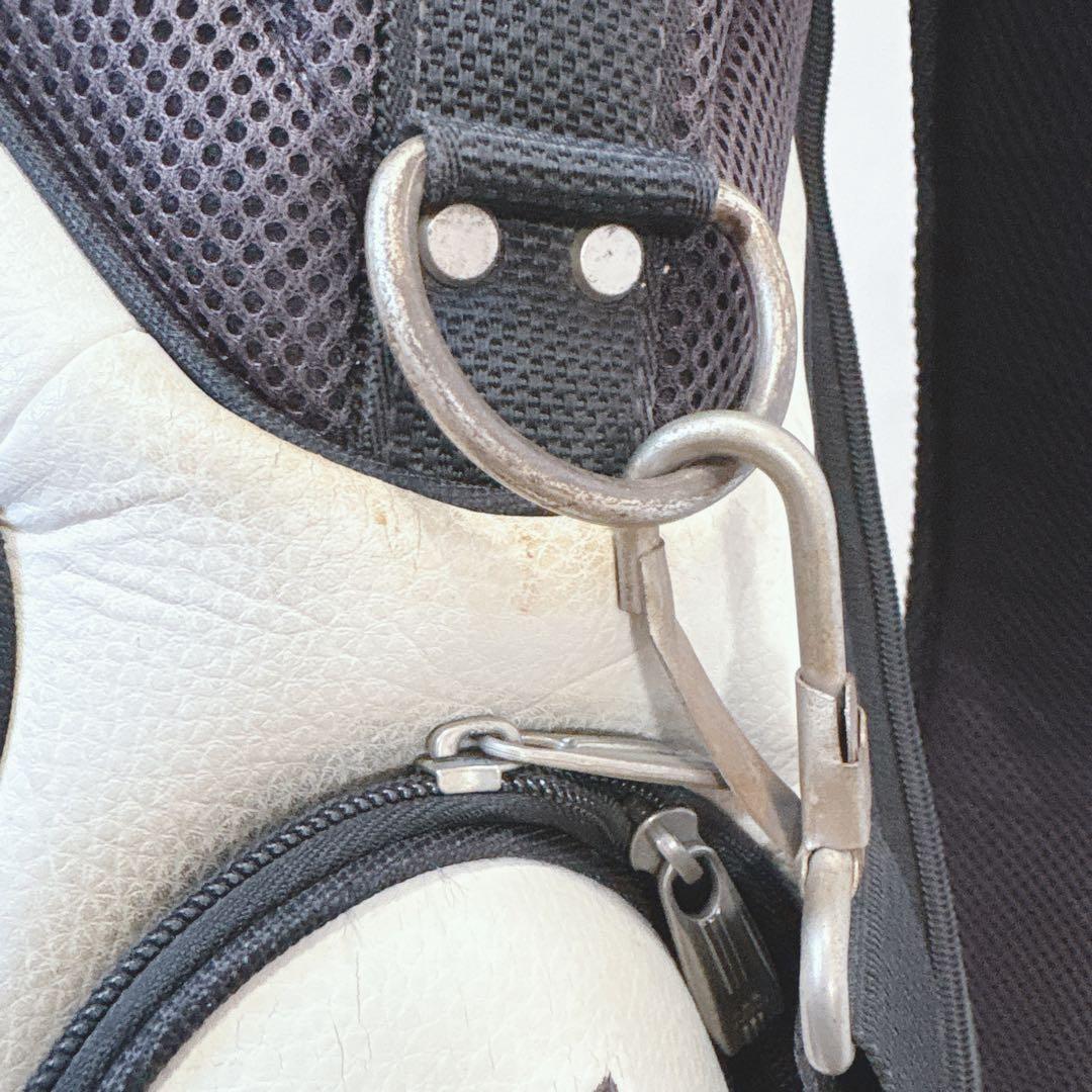 K376 adidas スタンドキャディバック 白黒