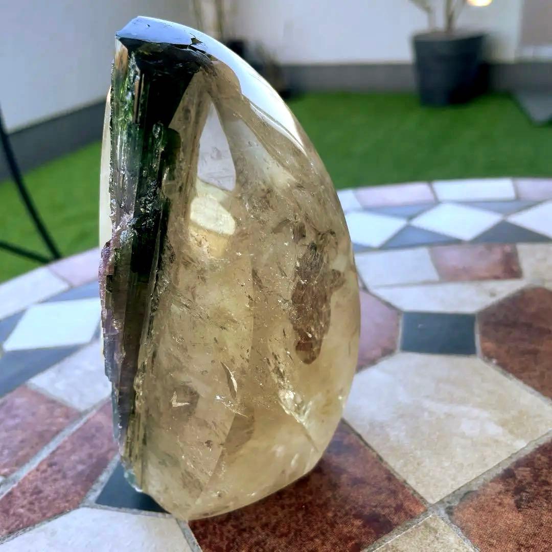 超激レア❗️❗️ シトリン　in トルマリン 　水晶　天然石　原石　パワーストーン
