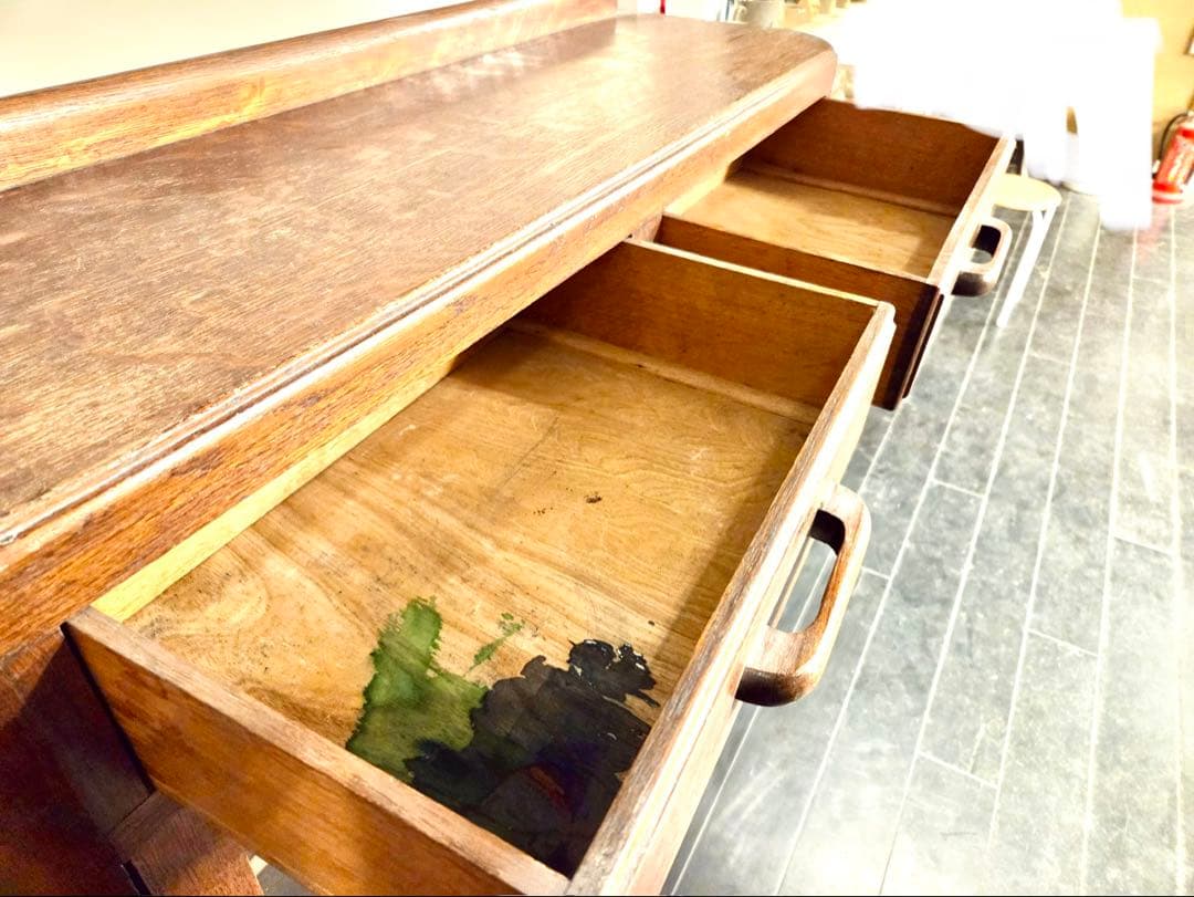 アンティーク☆木製キャビネット ガラス扉付き☆ 3月10日までに発送