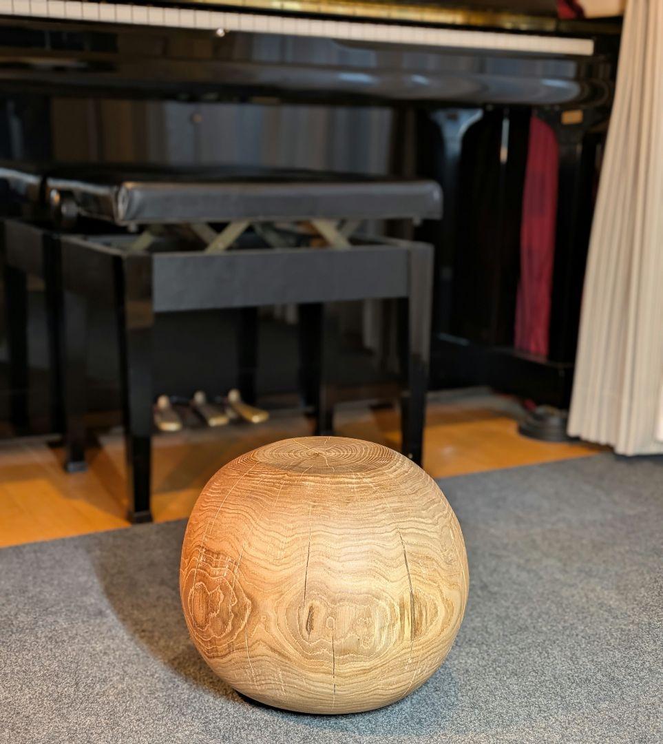 栗　天然木　丸型　切り株　丸太　高さ約26㎝