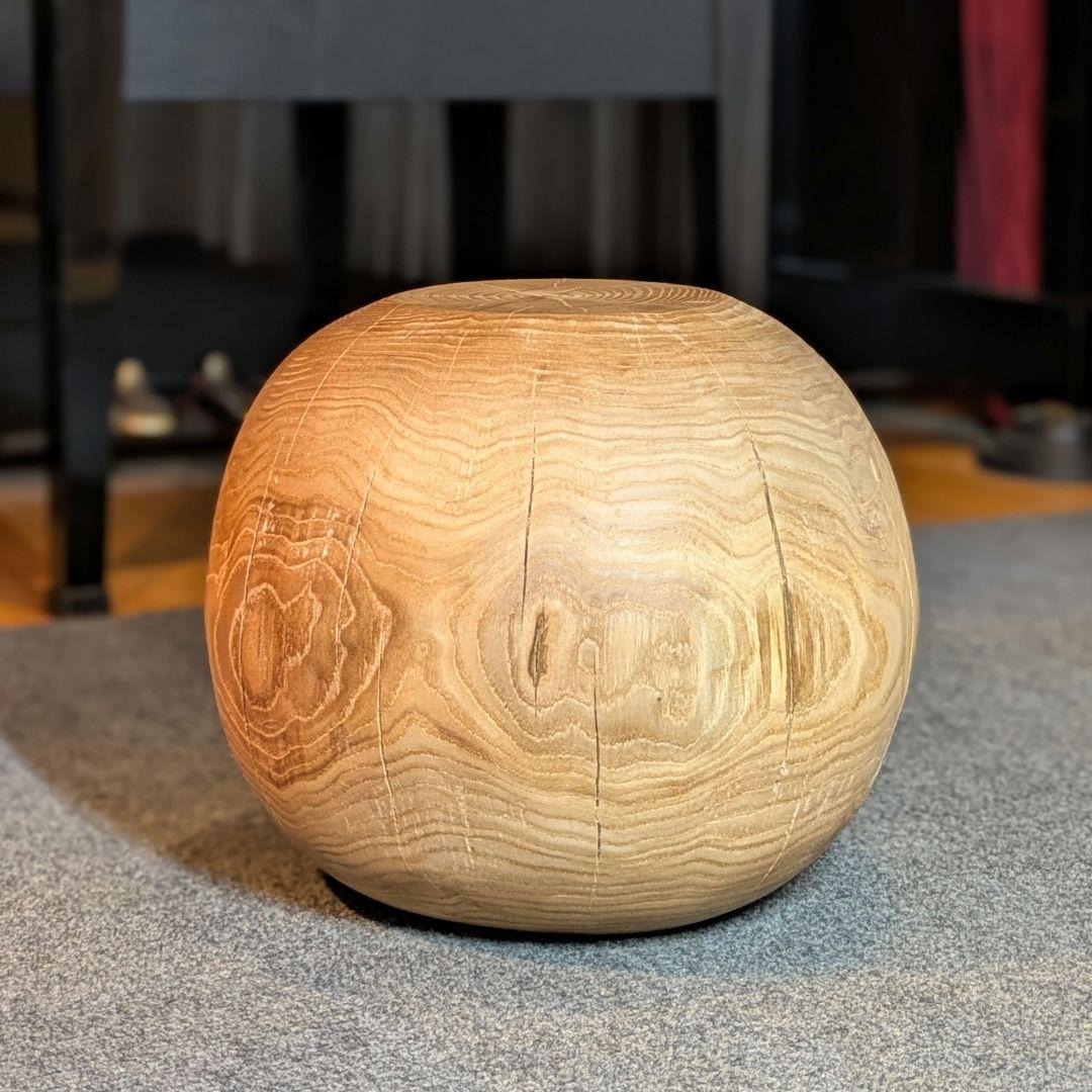 栗　天然木　丸型　切り株　丸太　高さ約26㎝