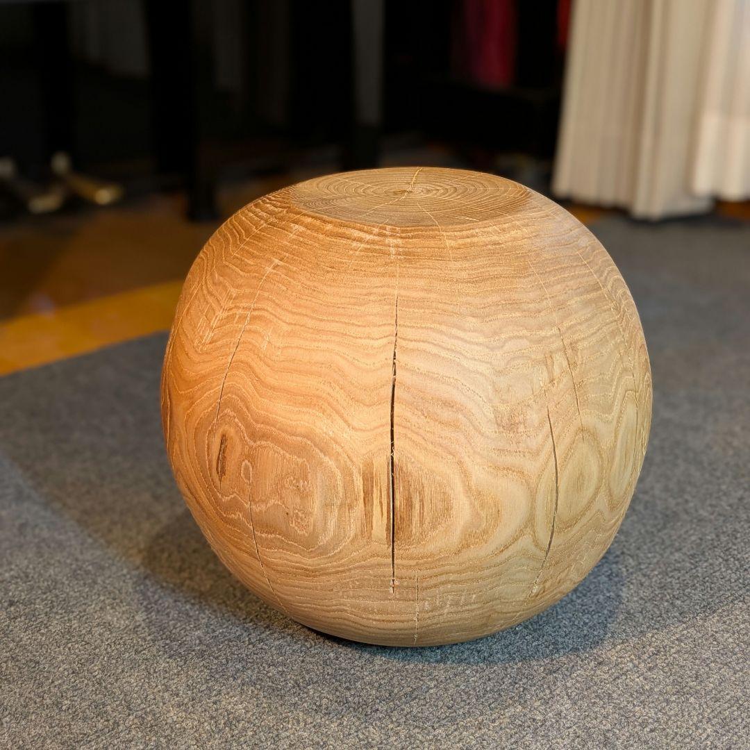 栗　天然木　丸型　切り株　丸太　高さ約26㎝