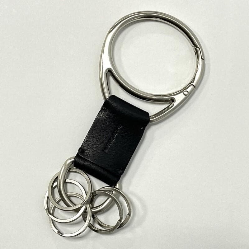 エンダースキーマ/キーフック/ブラック/カウレザー/キーリング/ユニセックス