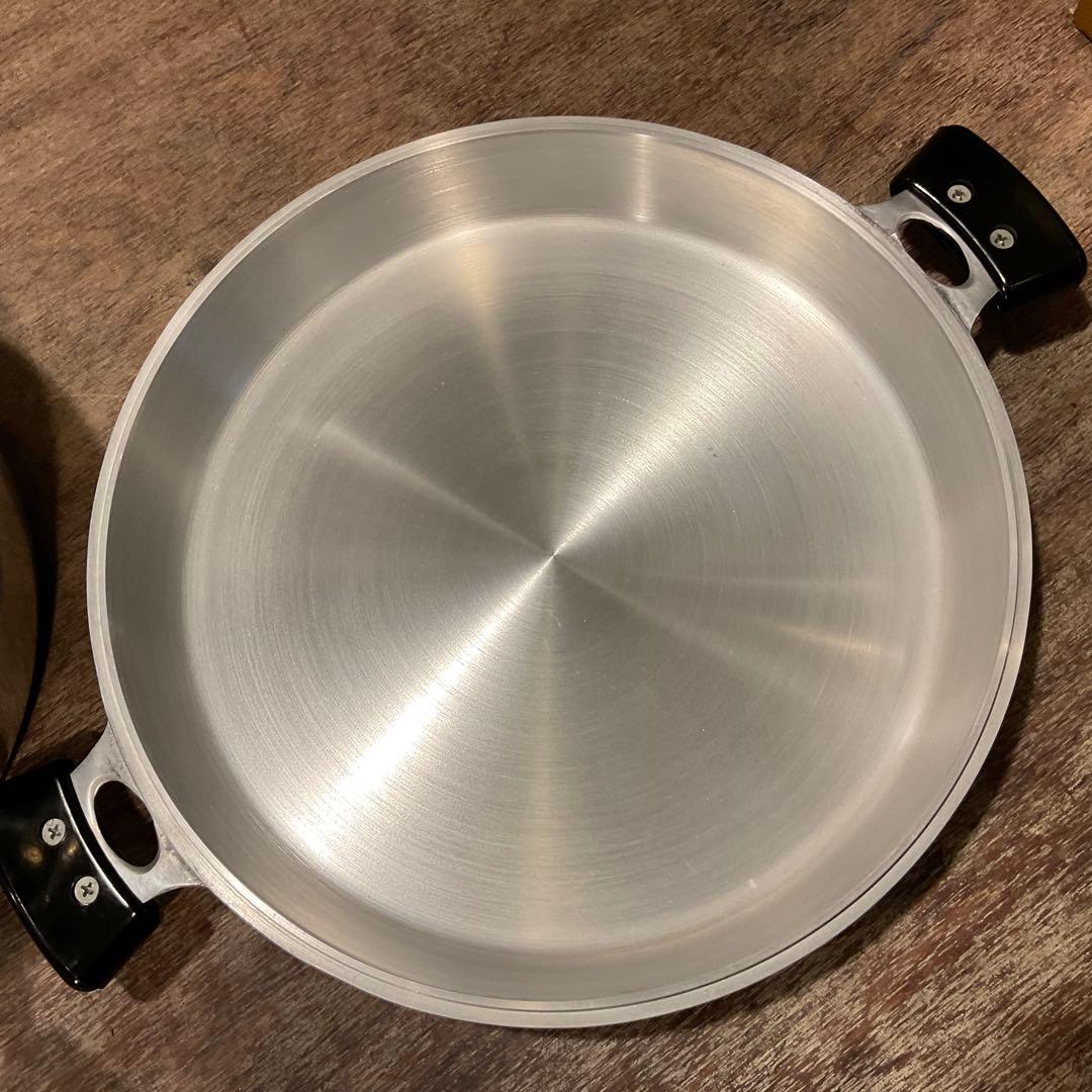 希少 Lサイズ 未使用品！KING 無水鍋 両手鍋 ムスイ 直火専用 ガス 28