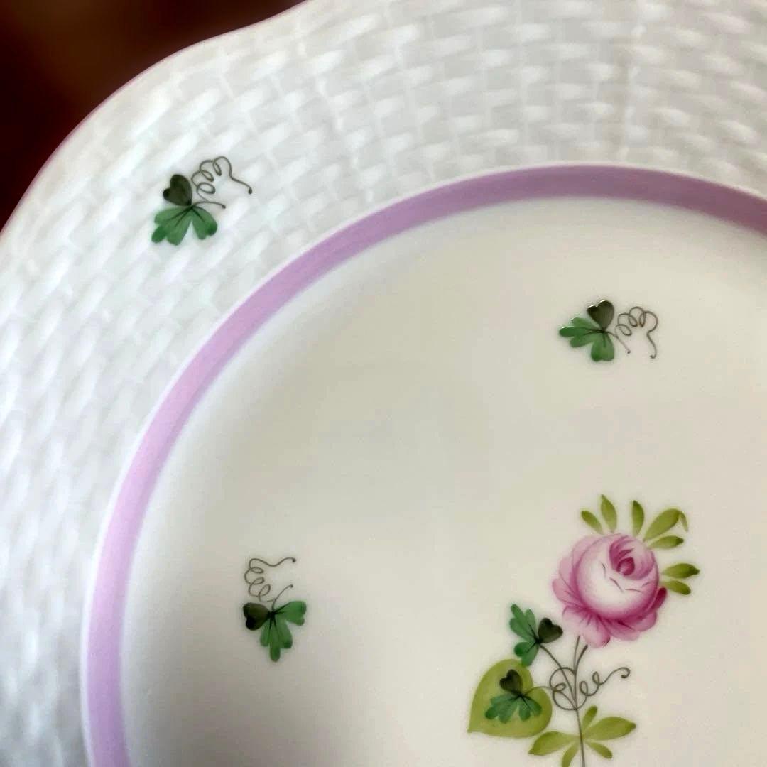 ヘレンド　ウィーンの薔薇ピンク　プレート