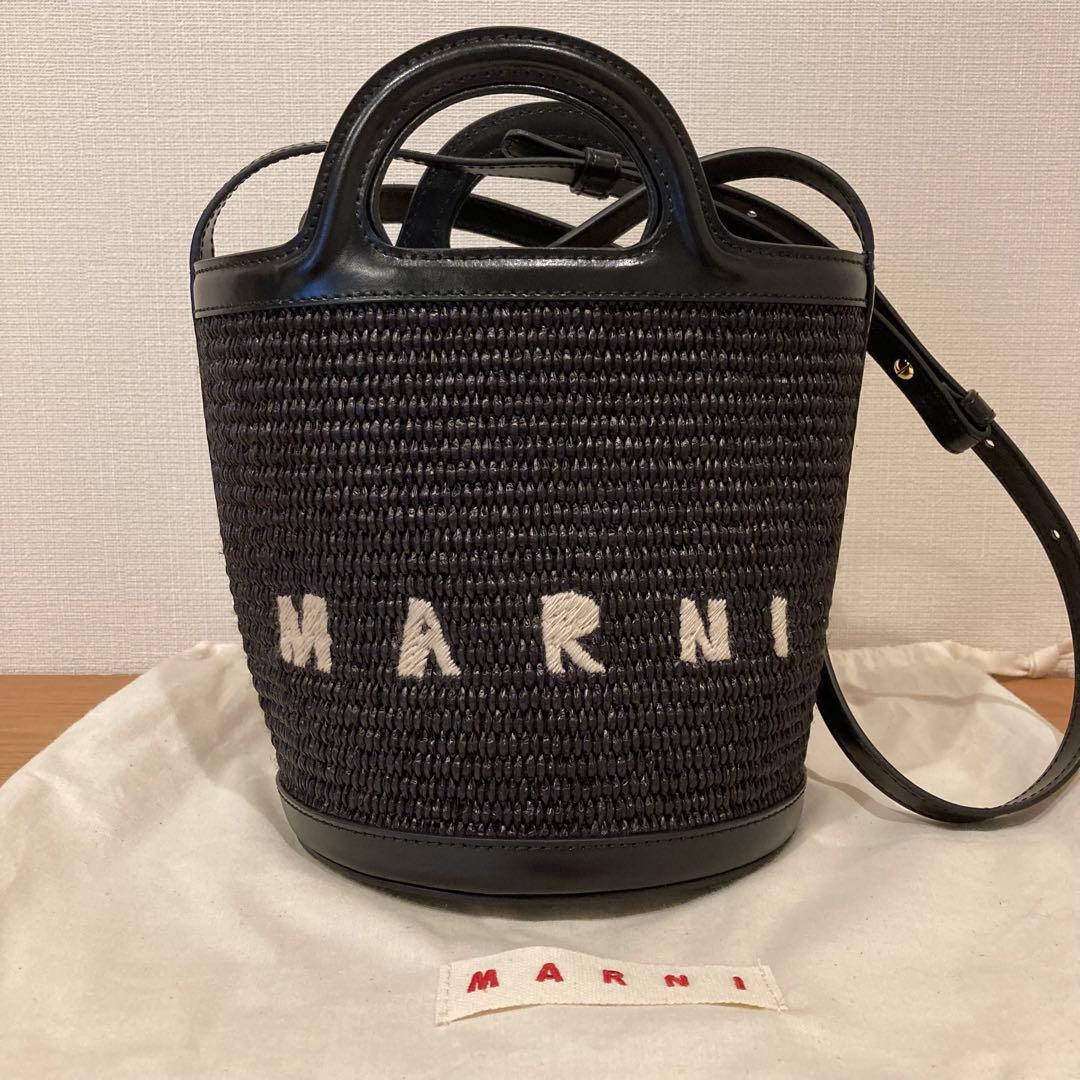 2023年購入 MARNI マルニ かごバッグ スモール ブラック