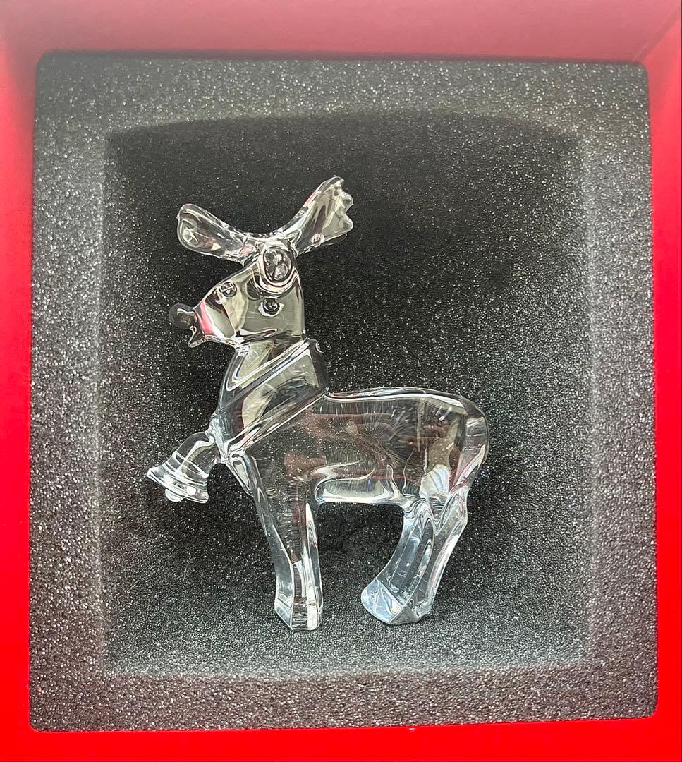 こげ【値下げご相談可】Baccarat クリスタルトナカイ置物　箱付き