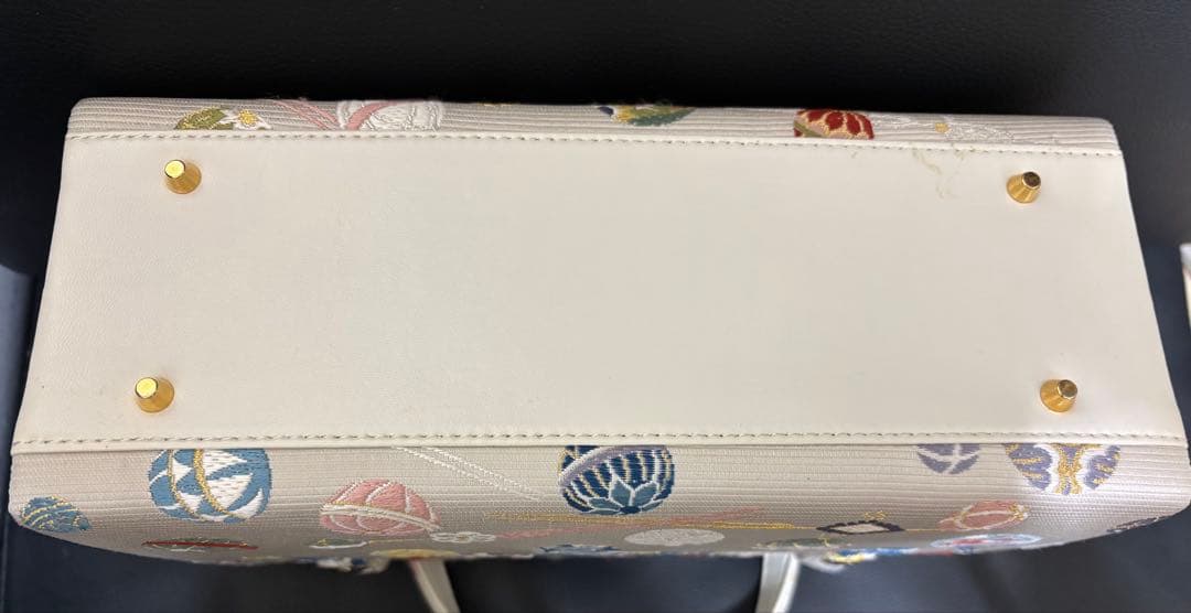 値下✳︎正月　成人式　初釜　茶会　和装バッグ 多色刺繍 ✳︎利休バッグ 正絹　未使用