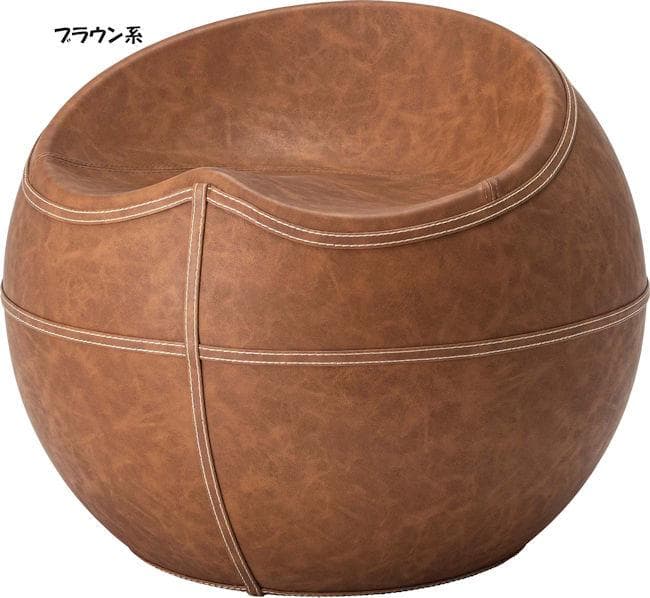 ソフトレザースツール 丸形スツール 椅子 ダイニング リビング合皮（1396）