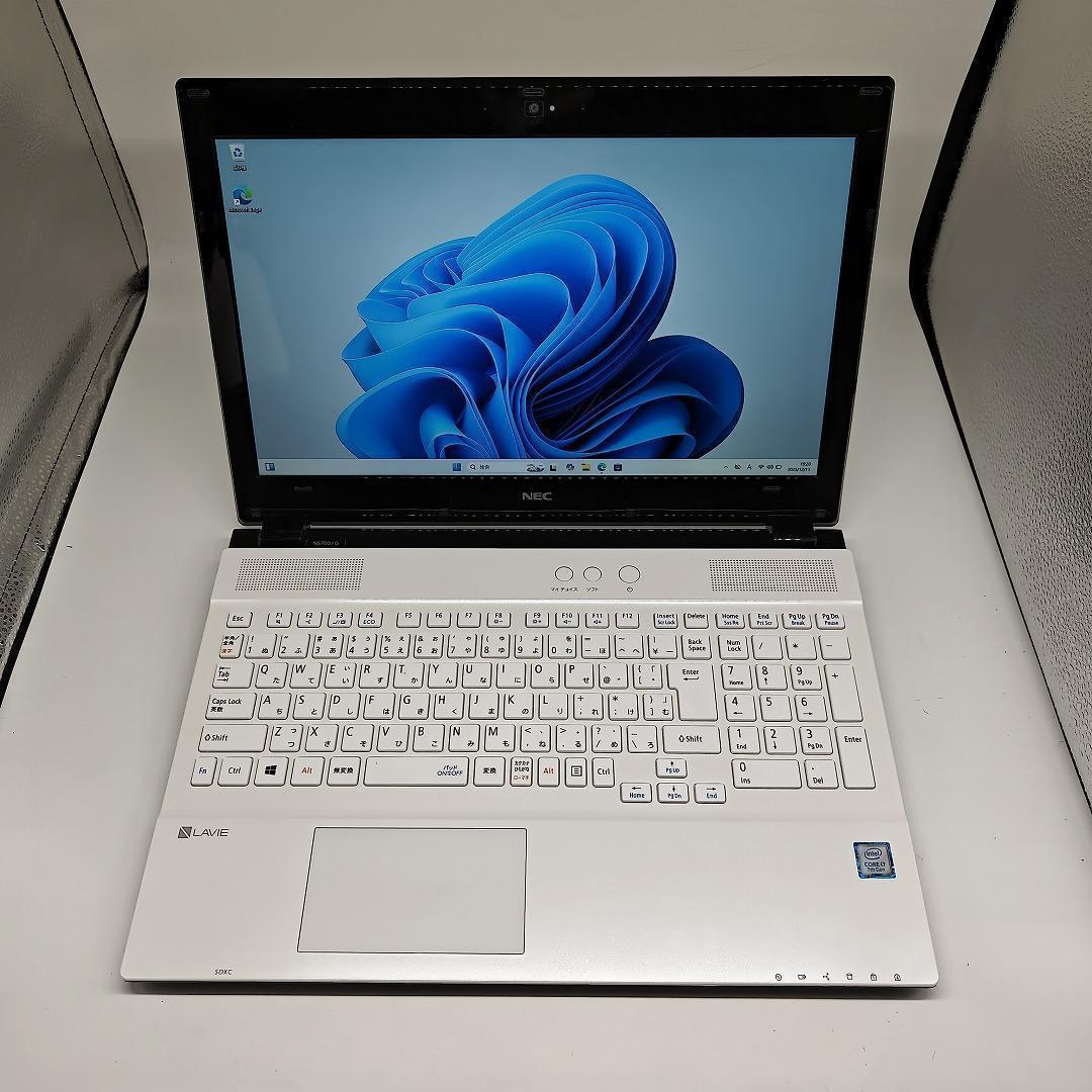 【NEC】NS700 高性能i7 SSD512GB 16GB ホワイトノートPC
