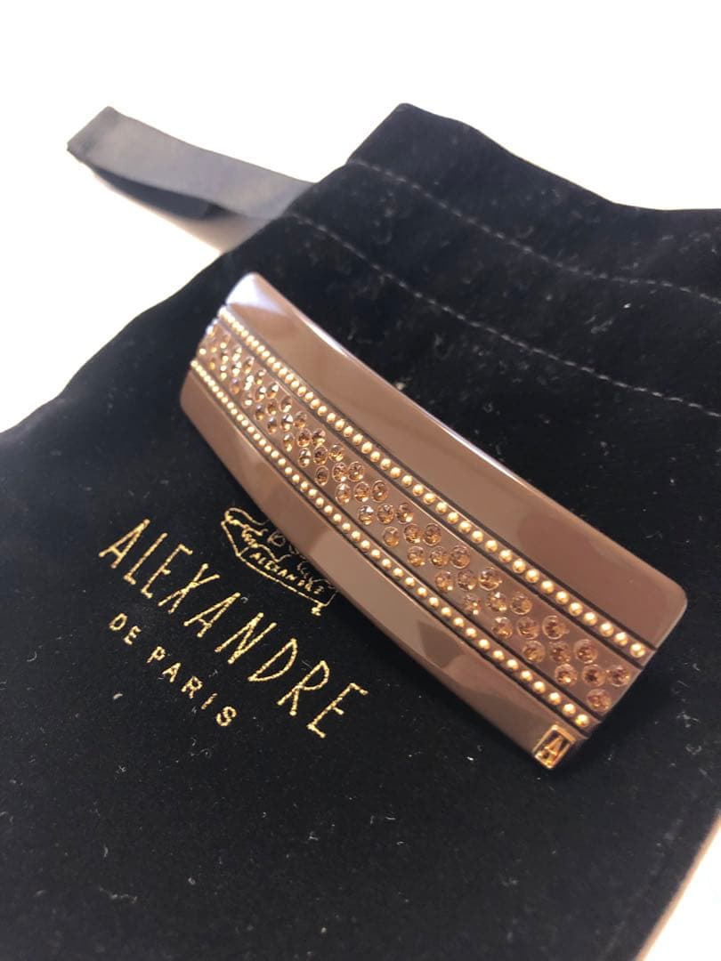 さちさち　ALEXANDRE DE PARIS ブラウンヘアクリップ