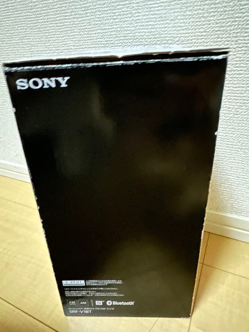 【新品未使用】SONY FM/AMホームラジオ SRF-V1BT(W) ホワイト