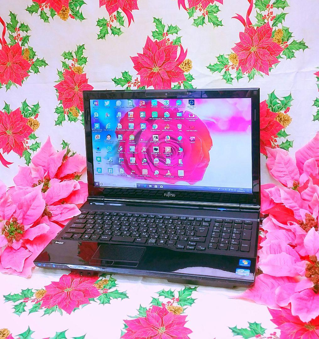 最新Windows11/新品SSD256G/美品/DVD再生/WEBカメラ