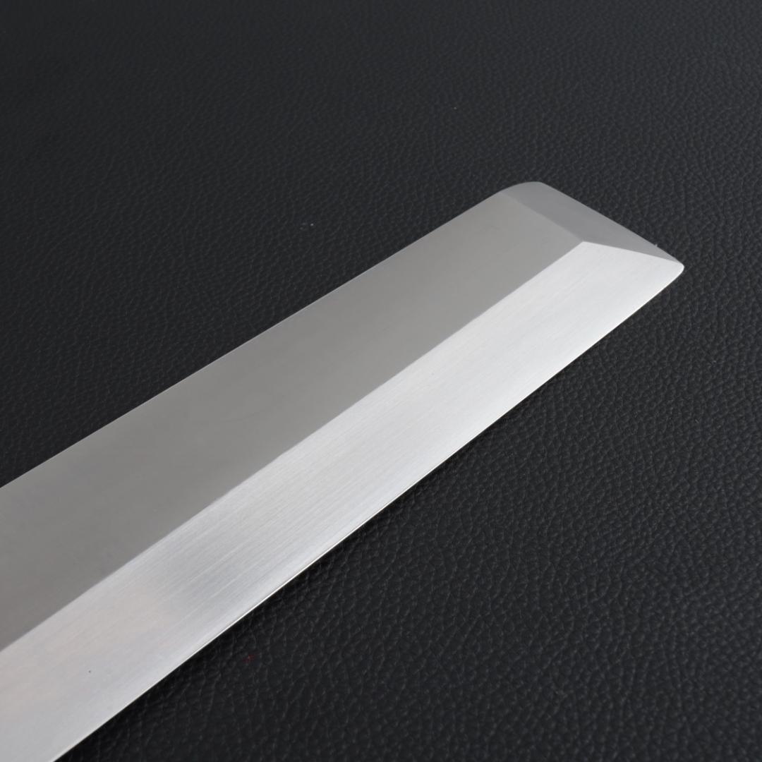 8870 角型薄刃包丁 8寸 刃は究極の切れ味 刺身包丁 黒檀黒水牛角八角柄