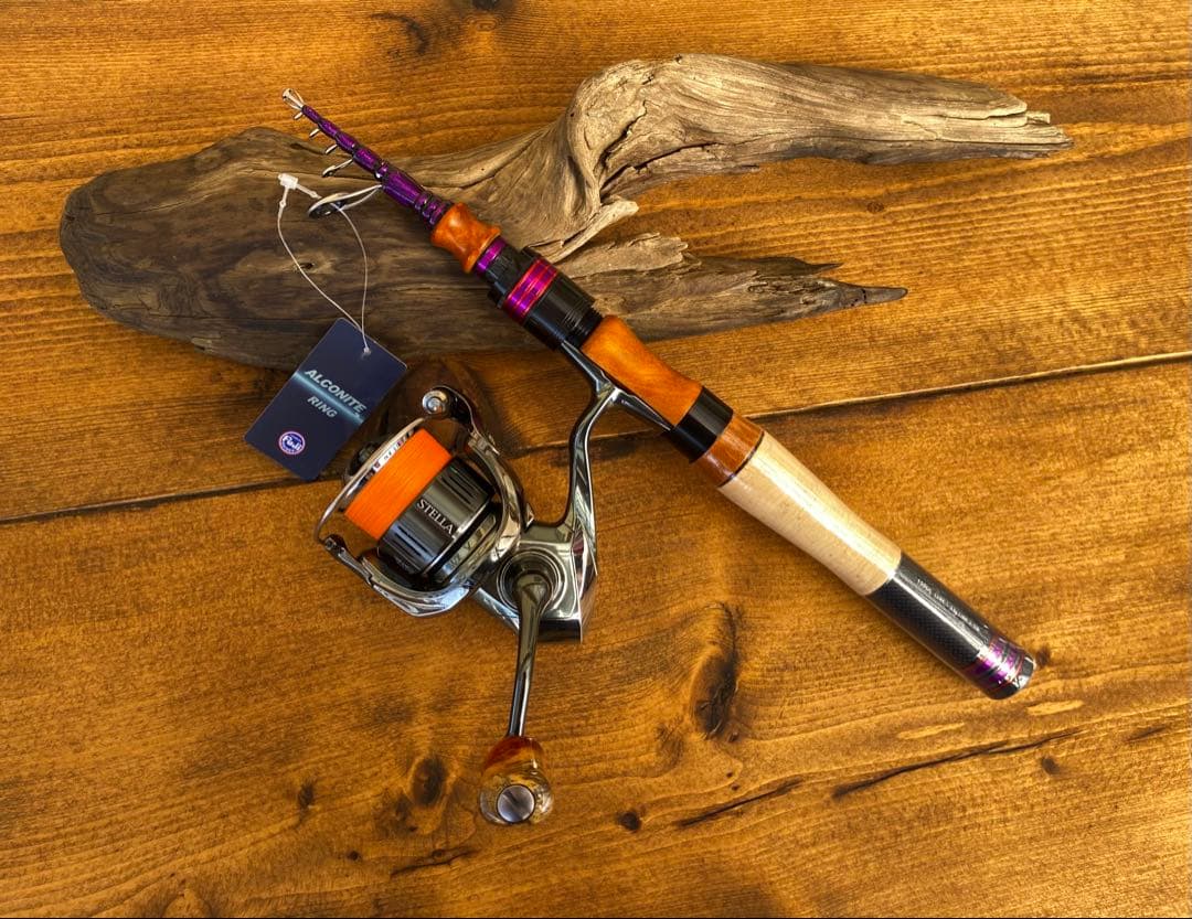 4ft11inch トラウトロッド　ウッドグリップ　　天然木グリップ 渓流釣り