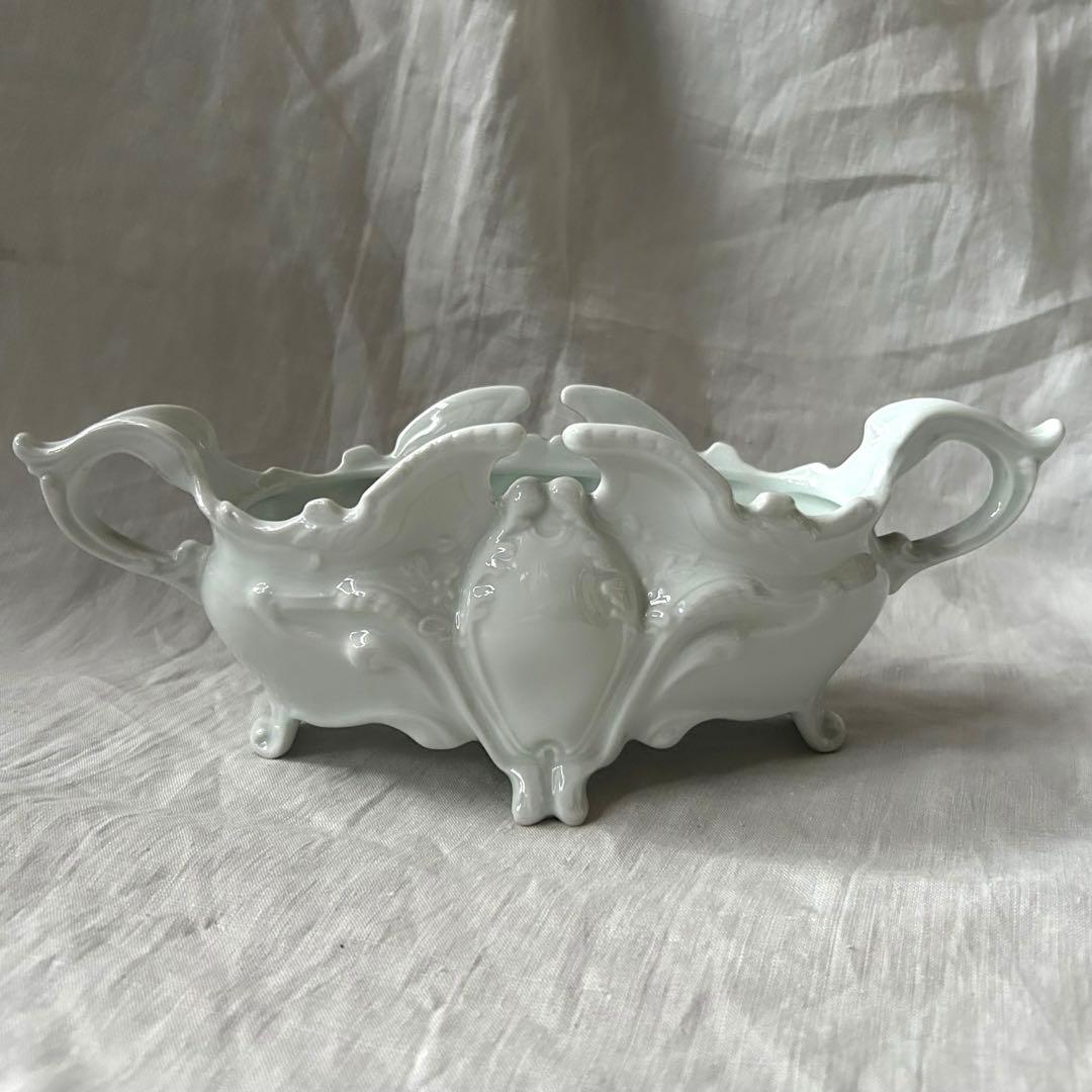 フランスアンティーク　LIMOGES リモージュ　ジャルディニエール　花器　花瓶