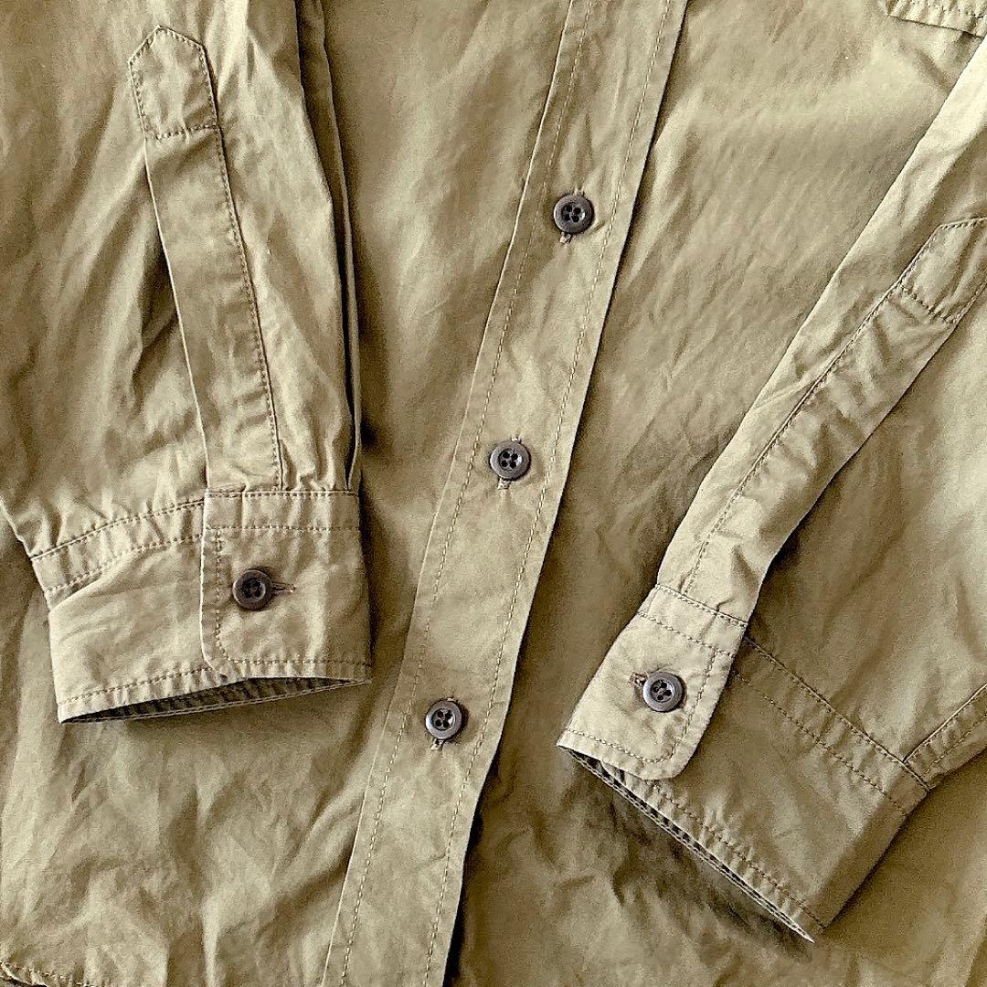 美品 ドゥーズィエムクラス オーバーサイズ ミリタリー シャツ カーキ長袖