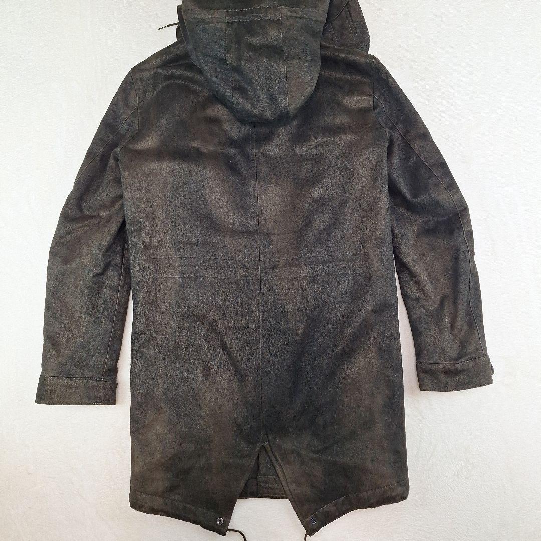 美品✨トルネードマート　モッズコート　スウェード調　ディープグリーン　L