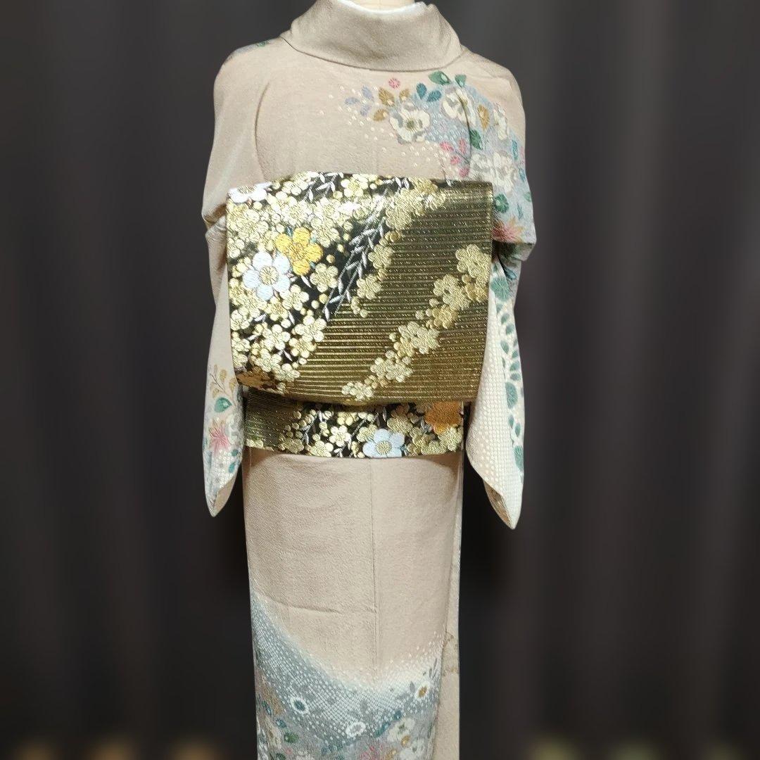 訪問着フルセット 薄茶色