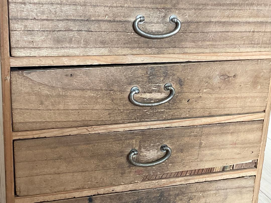 小箪笥　小物入れ　四段引き出し　収納　古家具　 アンティーク家具