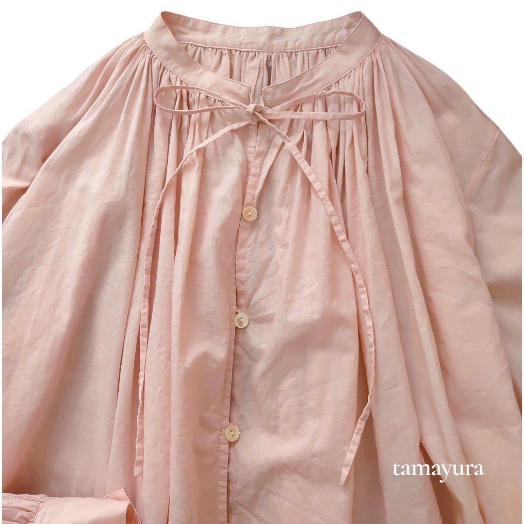 超美品 24SSウィムガゼット/Marisol別注 ブラウス ニュアンスピンク