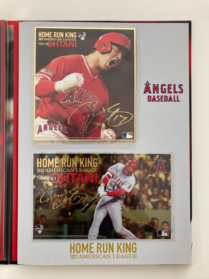 MLB公式　大谷翔平ポストカード44枚&プレミアム箔押しホルダー　切手は含まない