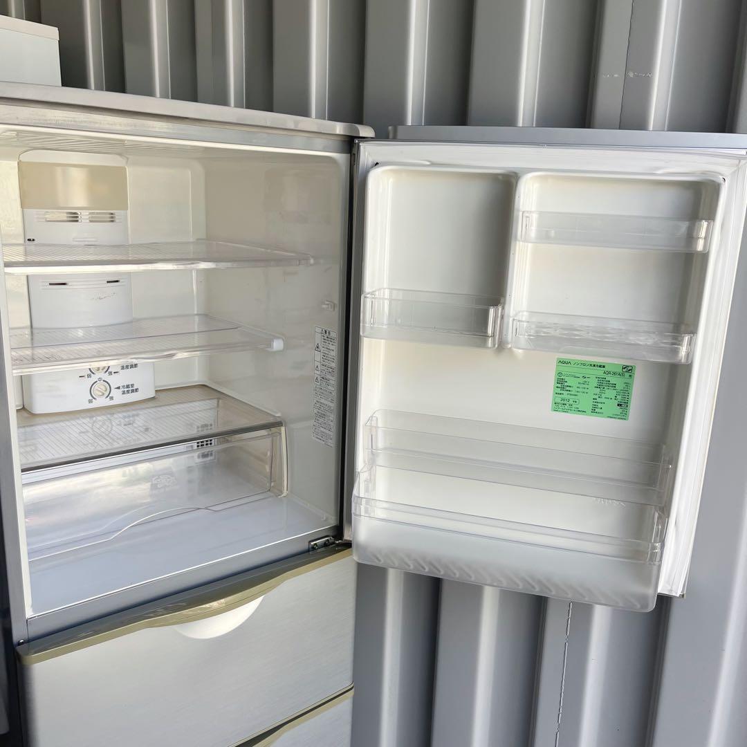 180取付無料！完動品！格安AQUAスタイリッシュシルバー3ドア冷蔵庫