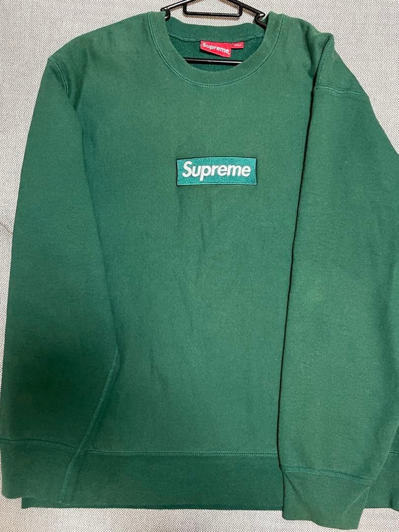 トップス Supreme Box Logo Crewneck Dark Pine