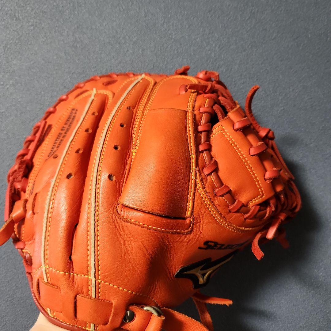 Mizuno Select 9 軟式グローブ オレンジ
