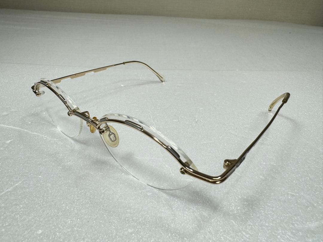 CAZAL ビンテージ　眼鏡　伊達メガネ　ツーポイント　カザール