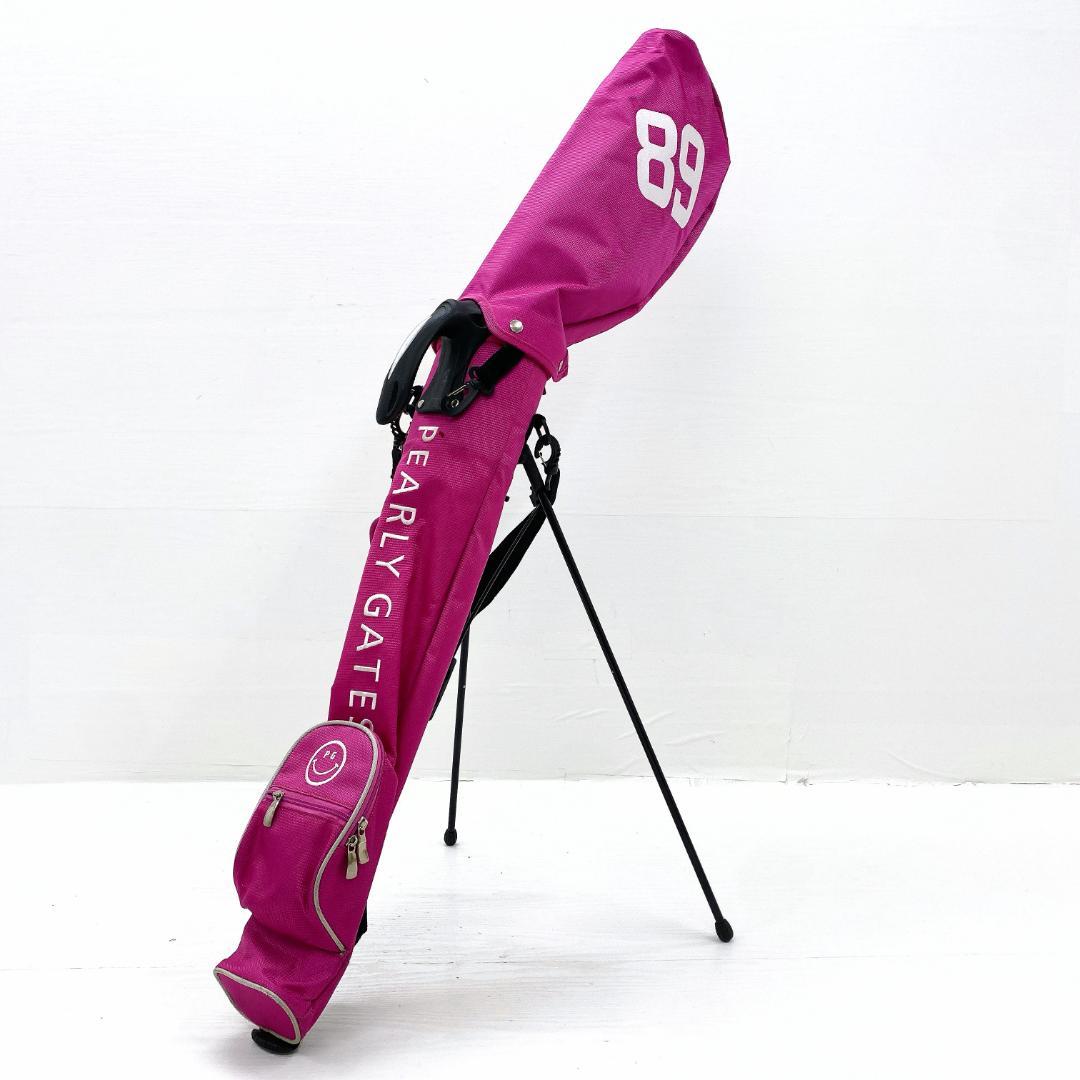 PEARLY GATES ピンク キャディバッグ ゴルフバッグ セルフスタンド式