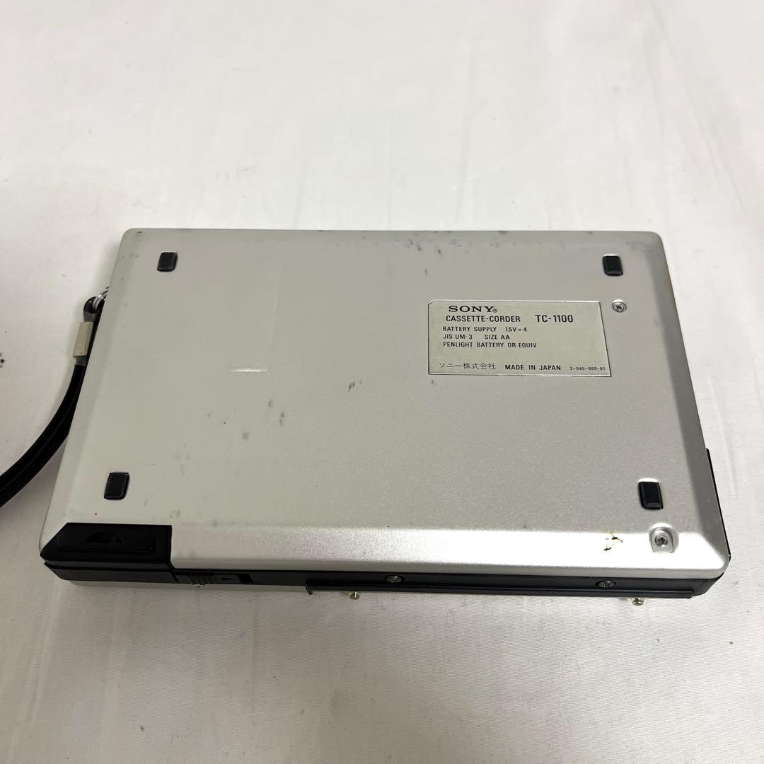 ソニー テープ カセットレコーダー TC-1100 ポータブルプレーヤー