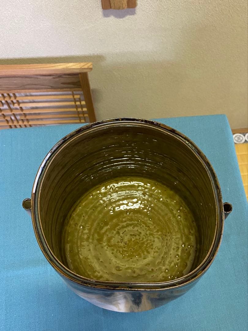 ⭐️本日限定⭐️茶道具/水指 高取耳付水指 十四代 亀井味楽 共箱 塗蓋