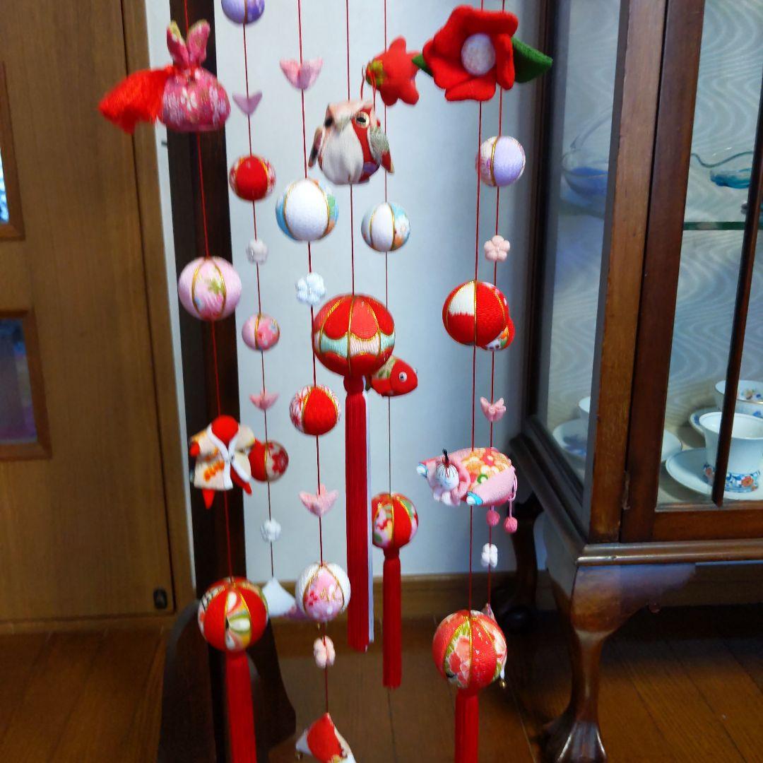 ちりめん細工　お雛様下げ飾りさげもん(中)