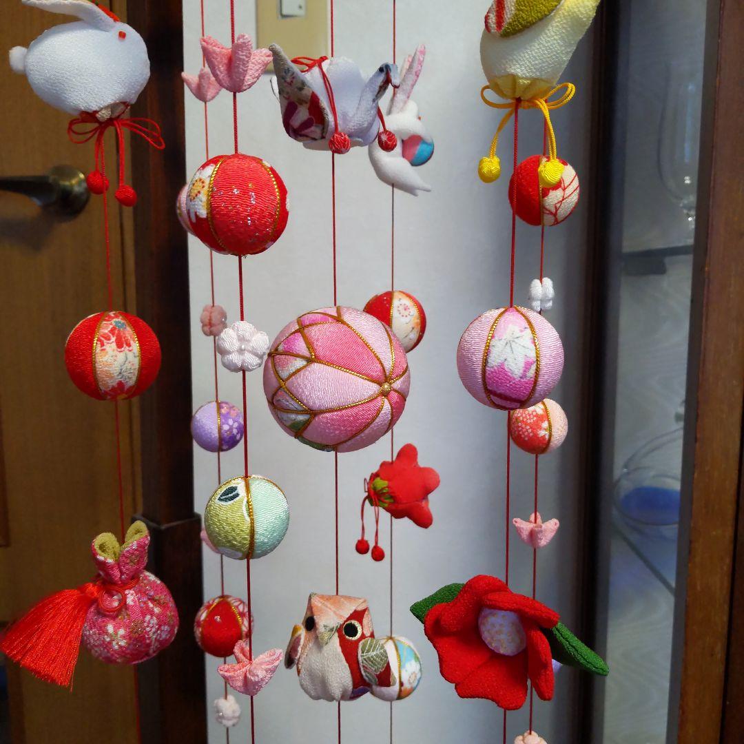 ちりめん細工　お雛様下げ飾りさげもん(中)