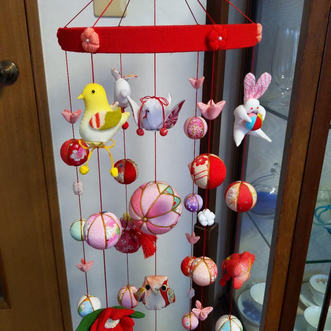 ちりめん細工　お雛様下げ飾りさげもん(中)