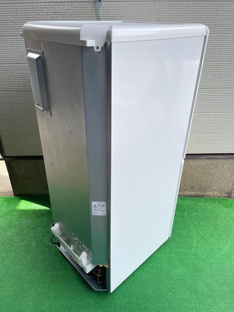 732美品✨ エディオン レトロインバーターおしゃれホワイト2ドア冷蔵庫 単身