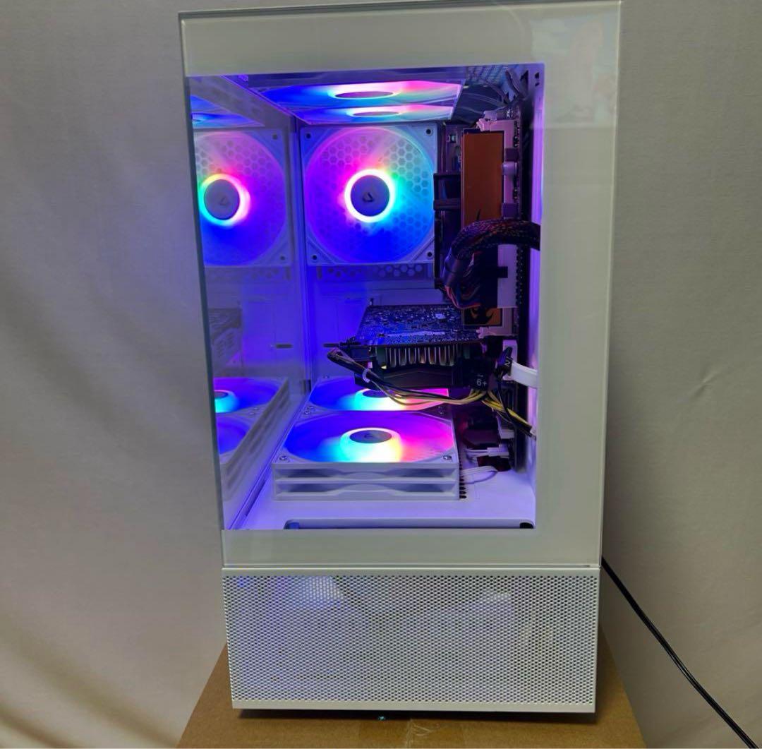 白 自作ゲーミングPC GTX1060 i7 FPSゲームプレイ可