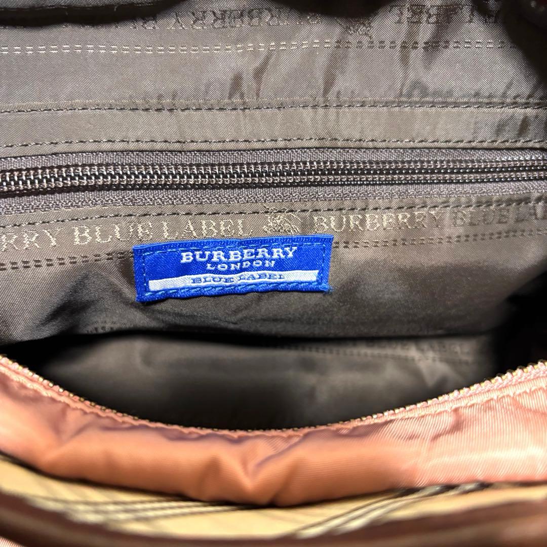 【極美品】バーバリーブルーレーベル　ハンドバッグ　レザー　スタッズ　稀少