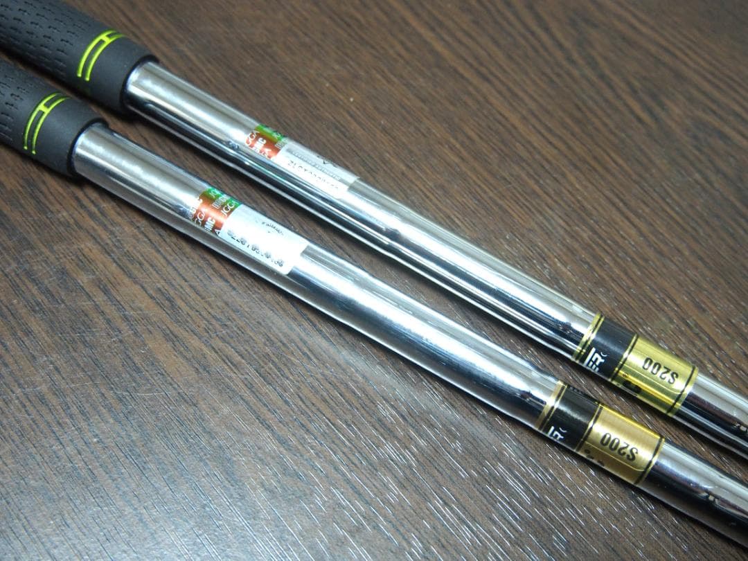 【中古】グリップ付きダイナミックゴールドS200 5～PWとウェッジ用2本